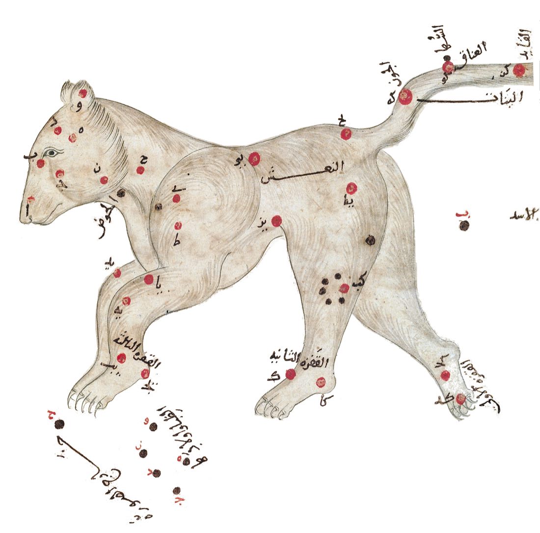 A constelação da Ursa Maior do Livro das Estrelas Fixas de al-Sufi