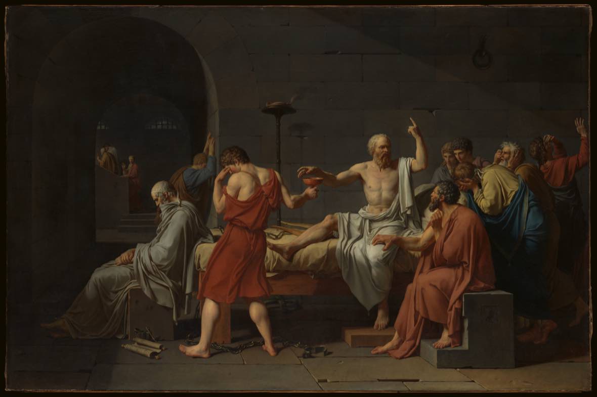 Jacques-Louis David's painting The Death of Socrates